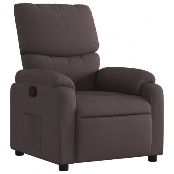 Fauteuil inclinable Marron foncé Tissu