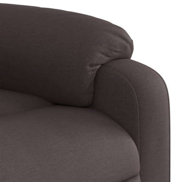 Fauteuil inclinable Marron foncé Tissu