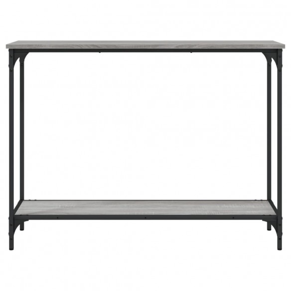 Table console sonoma gris 101x30,5x75 cm bois d'ingénierie