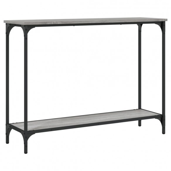 Table console sonoma gris 101x30,5x75 cm bois d'ingénierie