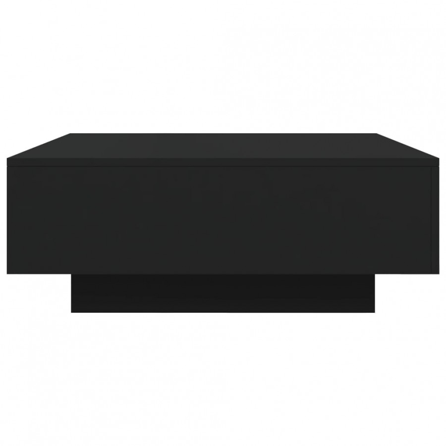 Table basse noir 80x80x31 cm bois d'ingénierie Table basse noir 80x80x31 cm bois d'ingénierie