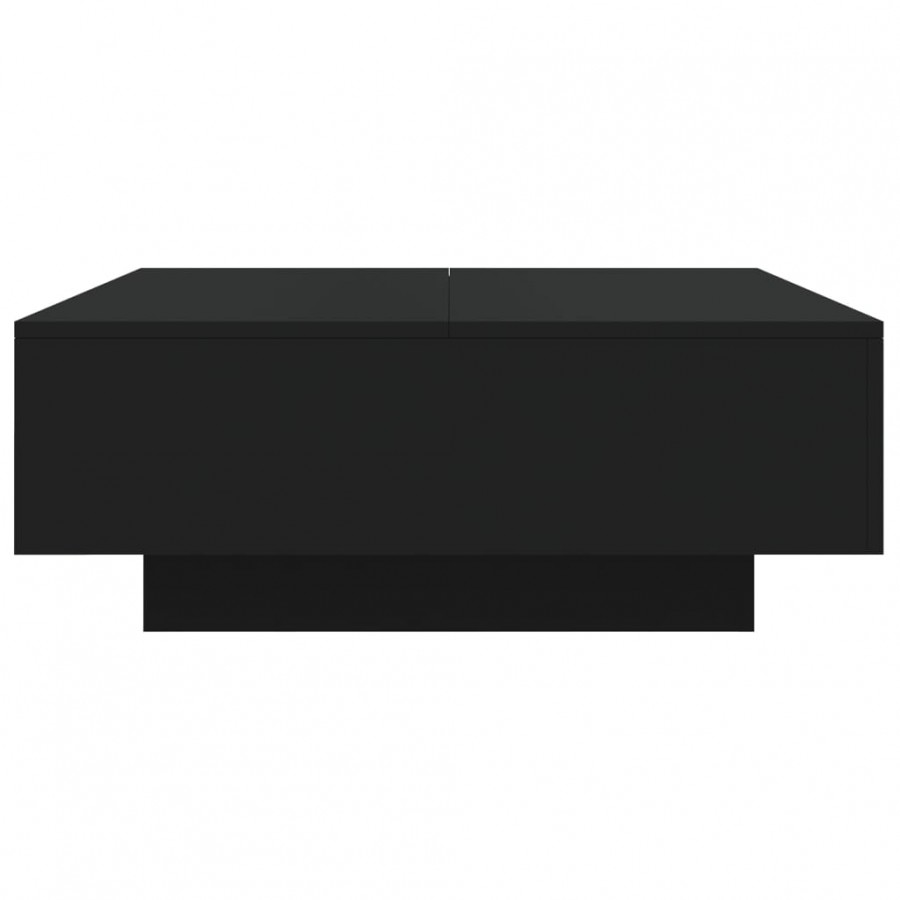 Table basse noir 80x80x31 cm bois d'ingénierie Table basse noir 80x80x31 cm bois d'ingénierie