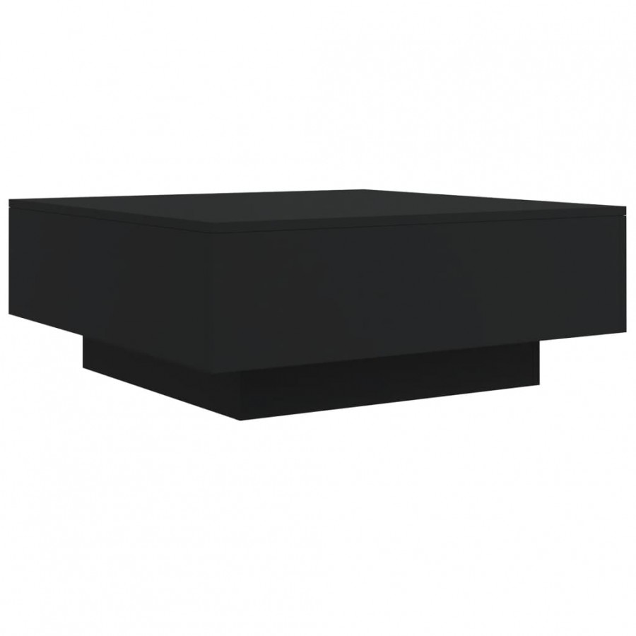 Table basse noir 80x80x31 cm bois d'ingénierie Table basse noir 80x80x31 cm bois d'ingénierie