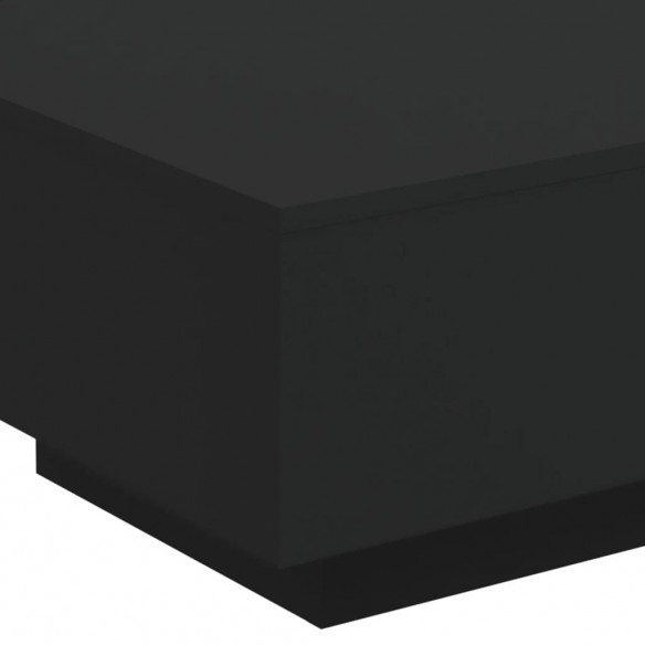 Table basse noir 55x55x31 cm bois d'ingénierie