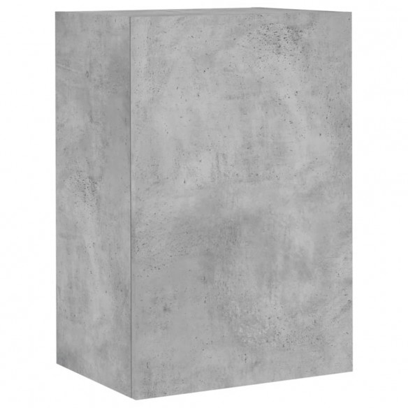 Unités murales TV 5 pcs gris béton bois d'ingénierie