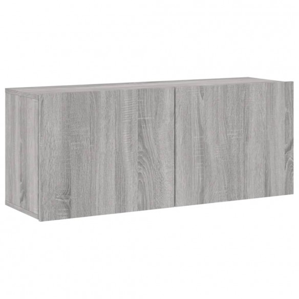 Armoires murales TV 5 pcs sonoma gris bois d'ingénierie