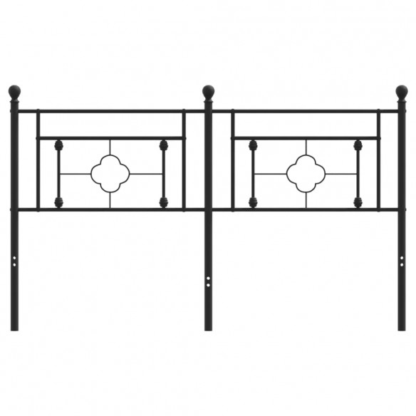 Tête de lit métal noir 160 cm