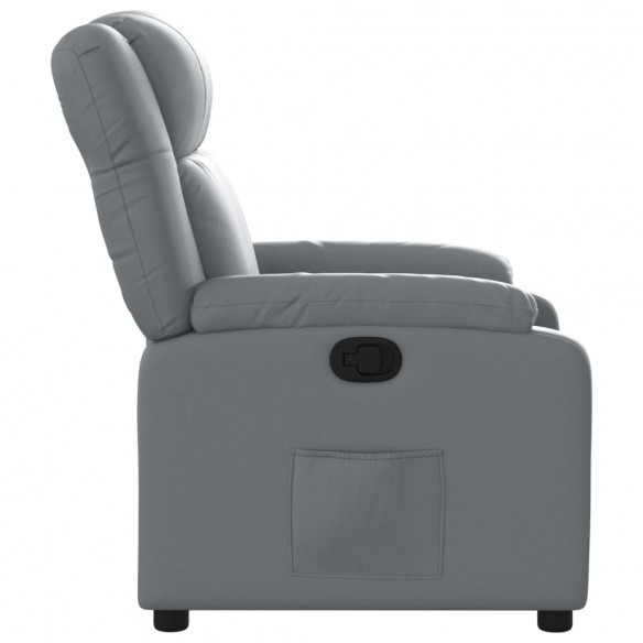 Fauteuil inclinable Gris Similicuir