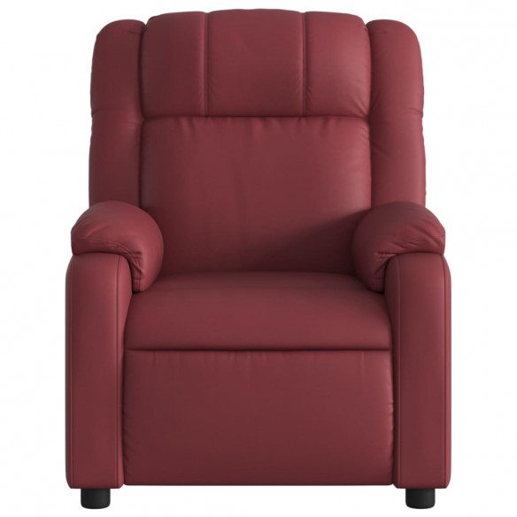 Fauteuil de massage inclinable Rouge bordeaux Similicuir