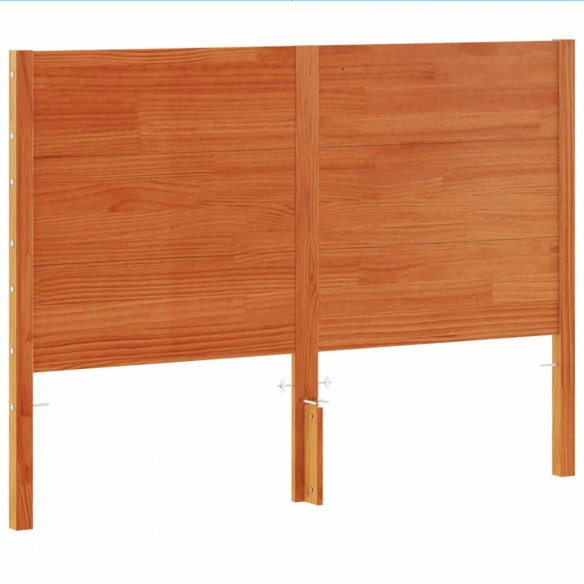 Tête de lit cire marron 150 cm bois massif de pin