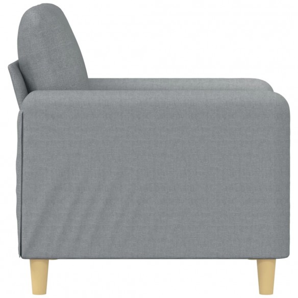 Fauteuil Gris clair 60 cm Tissu