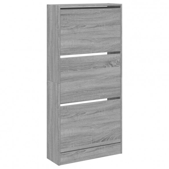 Armoire à chaussures sonoma gris 60x21x125,5 cm bois ingénierie