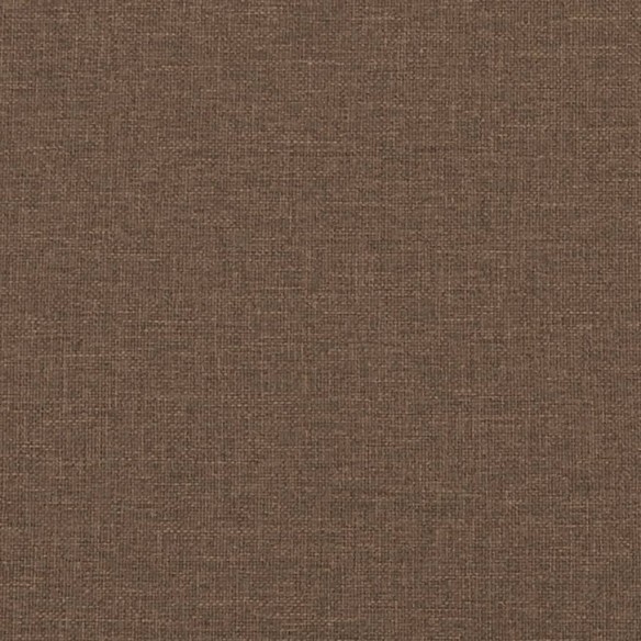 Ensemble de canapés 2 pcs avec coussins marron tissu