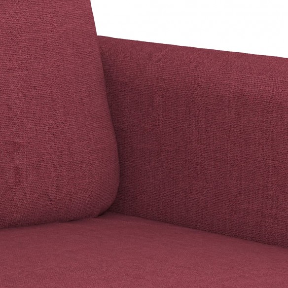 Canapé à 2 places Rouge bordeaux 120 cm Tissu