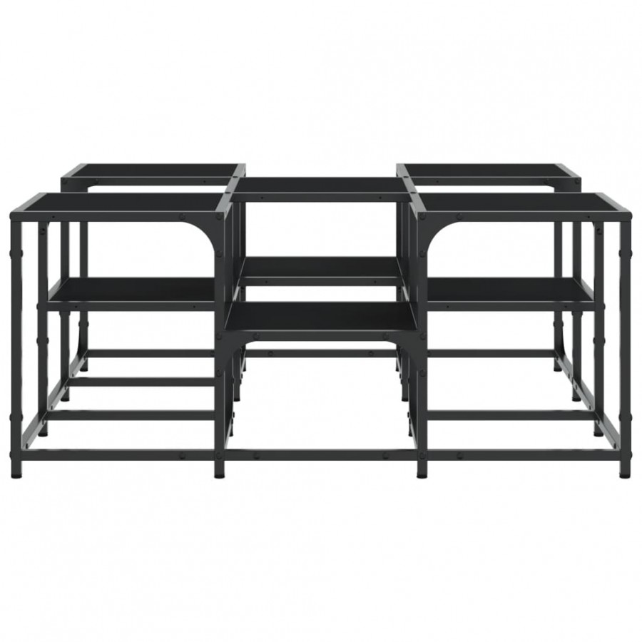 Table basse noir 91x91x40 cm bois d'ingénierie Table basse noir 91x91x40 cm bois d'ingénierie