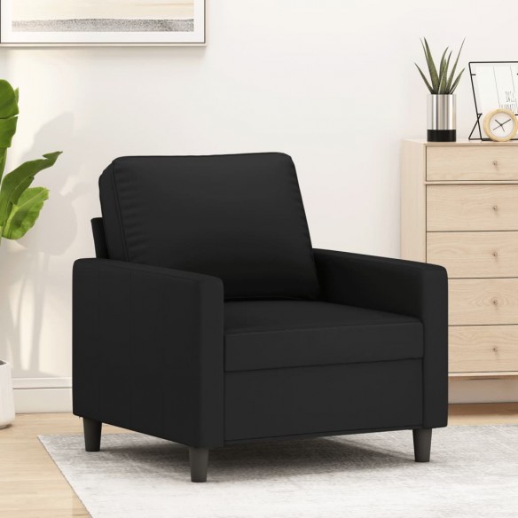 Fauteuil Noir 60 cm Velours