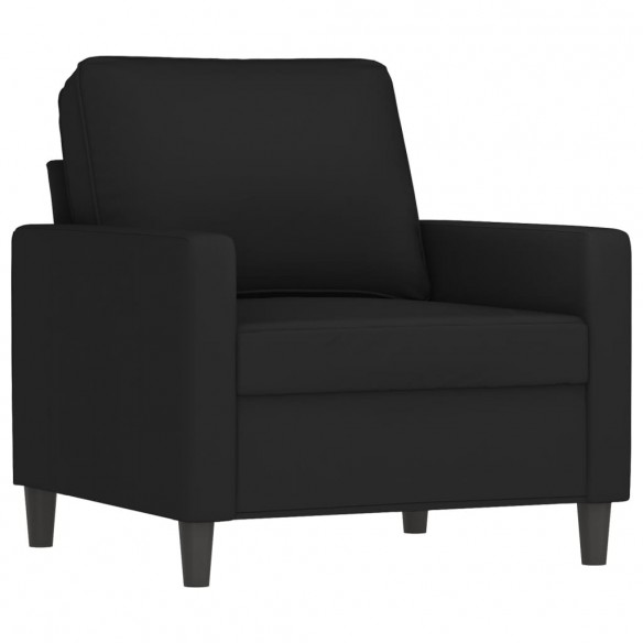 Fauteuil Noir 60 cm Velours