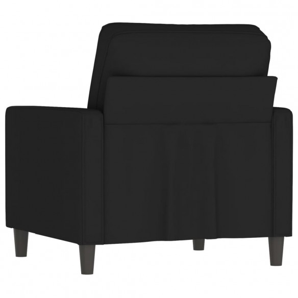 Fauteuil Noir 60 cm Velours