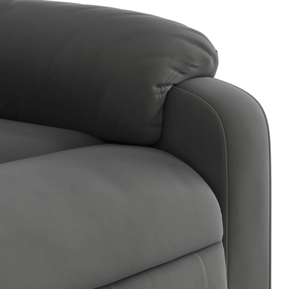 Fauteuil inclinable de massage électrique gris foncé