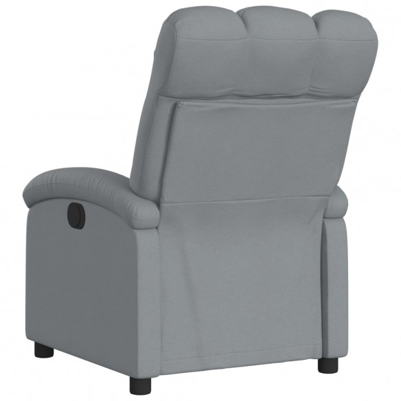 Fauteuil inclinable électrique Gris clair Tissu