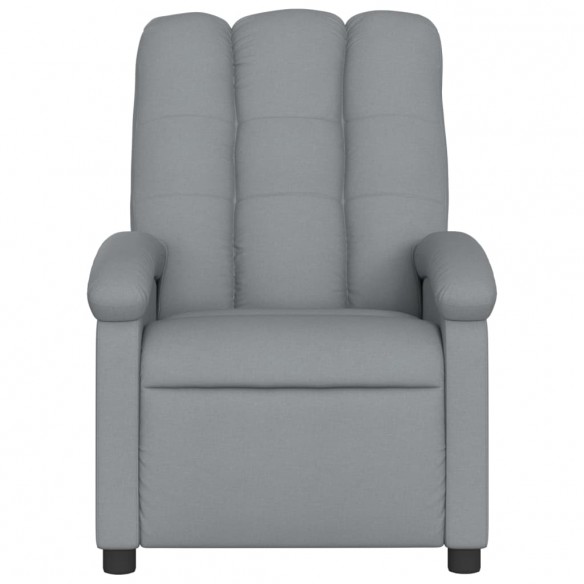 Fauteuil inclinable électrique Gris clair Tissu