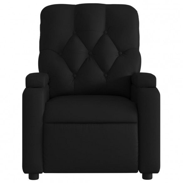 Fauteuil de massage inclinable électrique noir similicuir