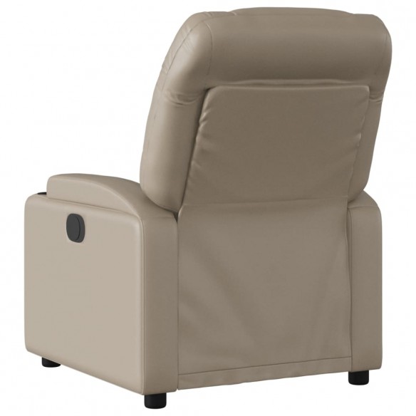 Fauteuil de massage inclinable électrique cappuccino similicuir