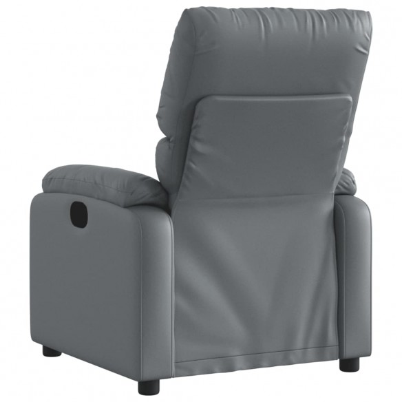 Fauteuil inclinable électrique Gris Similicuir