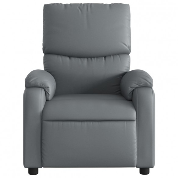 Fauteuil inclinable électrique Gris Similicuir