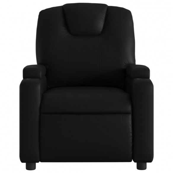 Fauteuil inclinable électrique Noir Similicuir