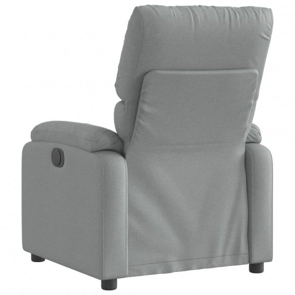 Fauteuil inclinable électrique Gris clair Tissu