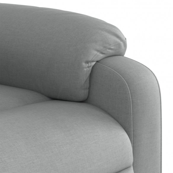 Fauteuil inclinable électrique Gris clair Tissu