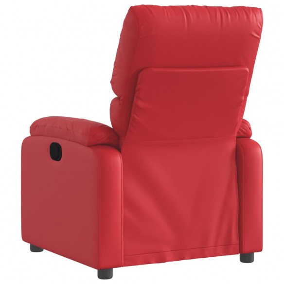 Fauteuil inclinable électrique Rouge Similicuir