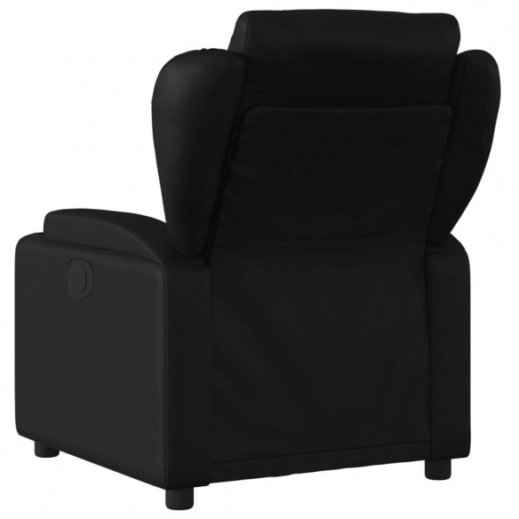 Fauteuil inclinable électrique Noir Similicuir