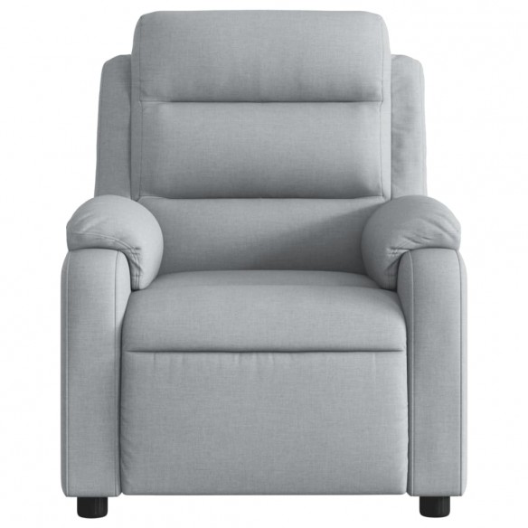 Fauteuil de massage inclinable Gris clair Tissu