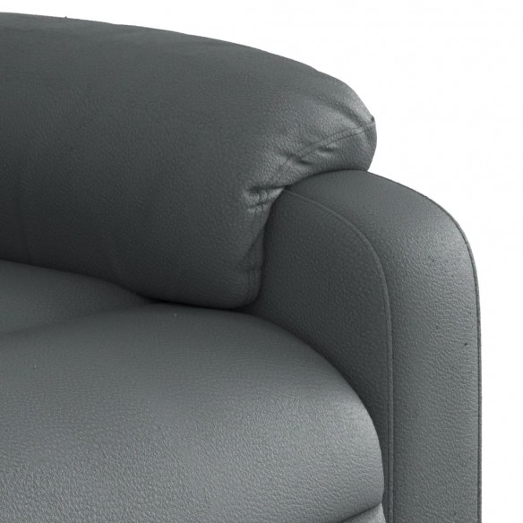 Fauteuil inclinable de massage Gris Similicuir