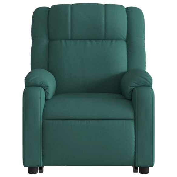 Fauteuil inclinable électrique vert foncé tissu