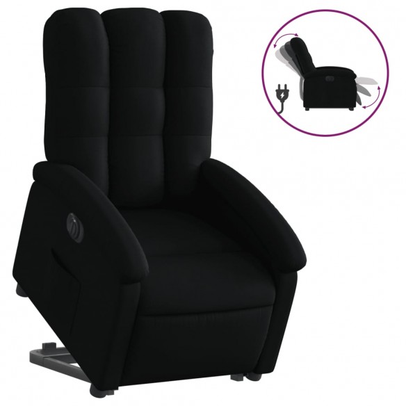 Fauteuil inclinable électrique noir tissu