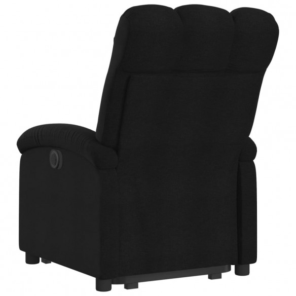 Fauteuil inclinable électrique noir tissu