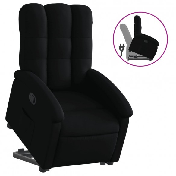 Fauteuil inclinable noir tissu