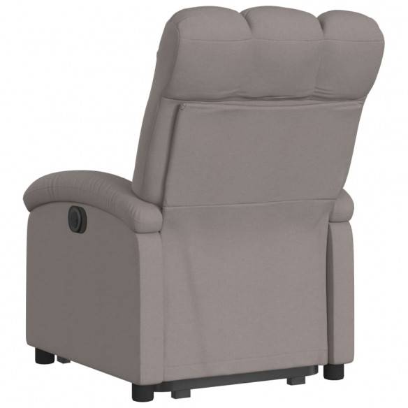 Fauteuil inclinable électrique taupe tissu