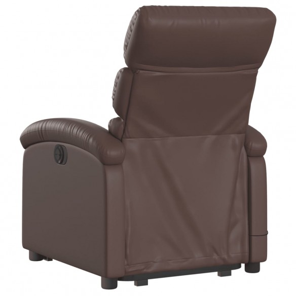 Fauteuil inclinable de massage Marron Similicuir