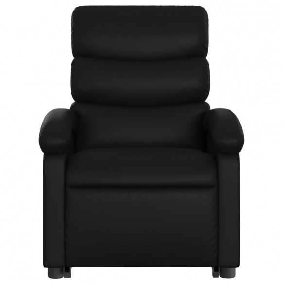 Fauteuil inclinable de massage électrique noir similicuir