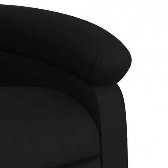 Fauteuil inclinable de massage électrique noir similicuir