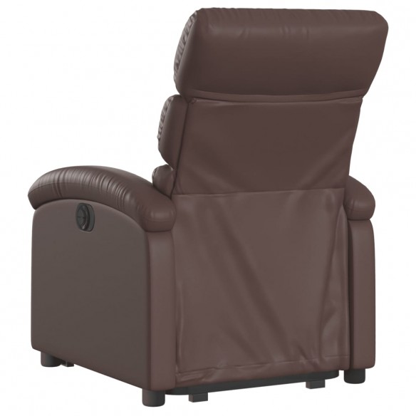 Fauteuil inclinable marron similicuir