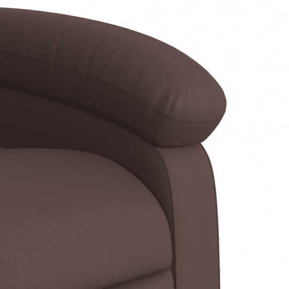 Fauteuil inclinable marron similicuir