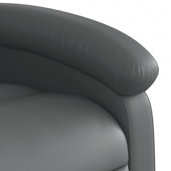 Fauteuil inclinable de massage Gris Similicuir