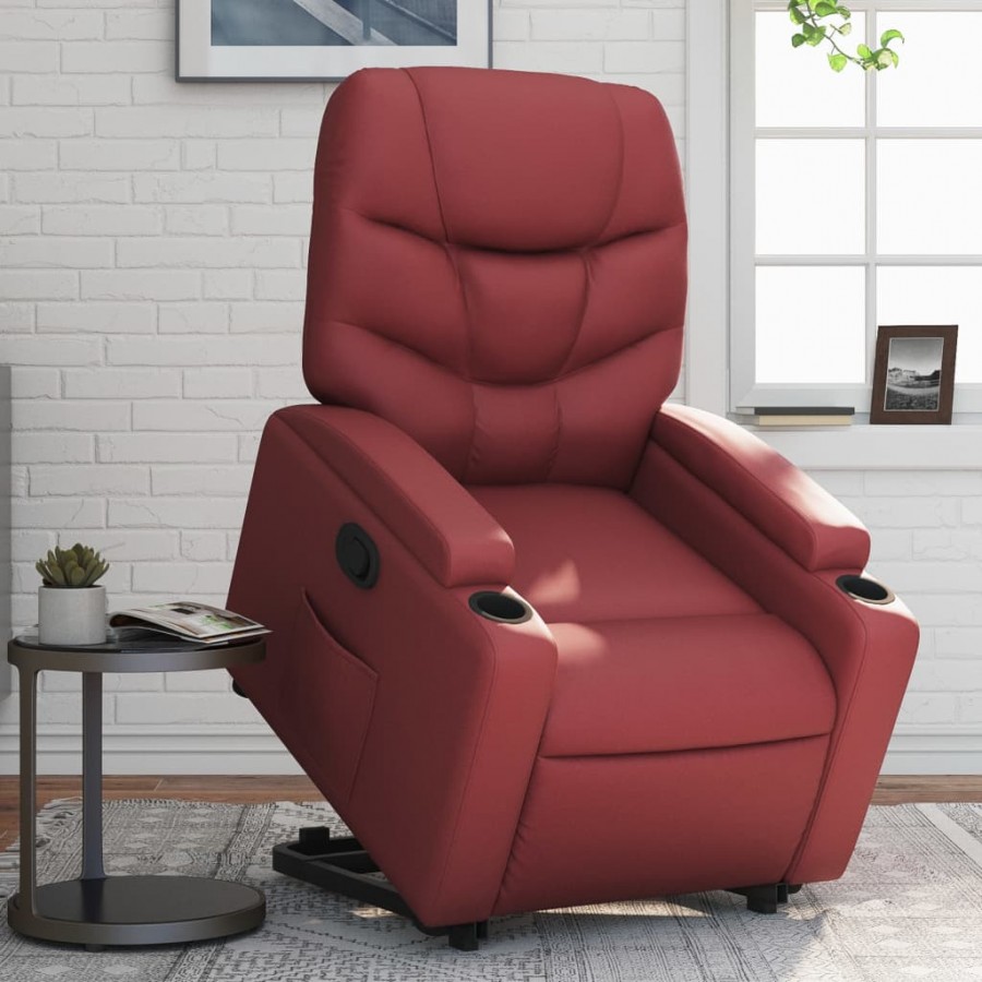 Fauteuil inclinable Rouge bordeaux Similicuir