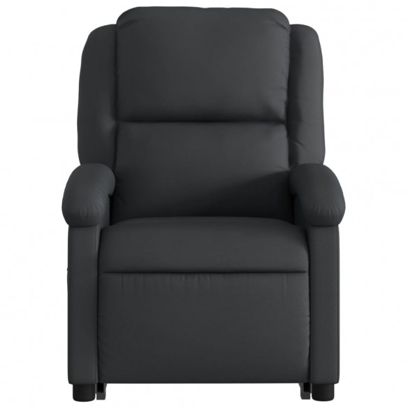 Fauteuil inclinable noir cuir véritable