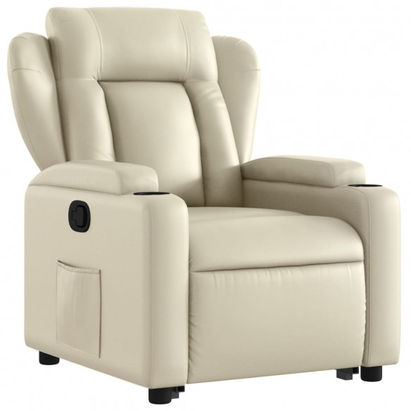 Fauteuil inclinable Crème Similicuir